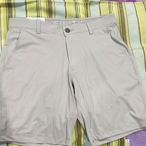 Infinity LinearFlex Light Gray Flat Front Shorts